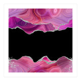 Magenta & Silver Agate Texture 03  (Print Only) thumbnail