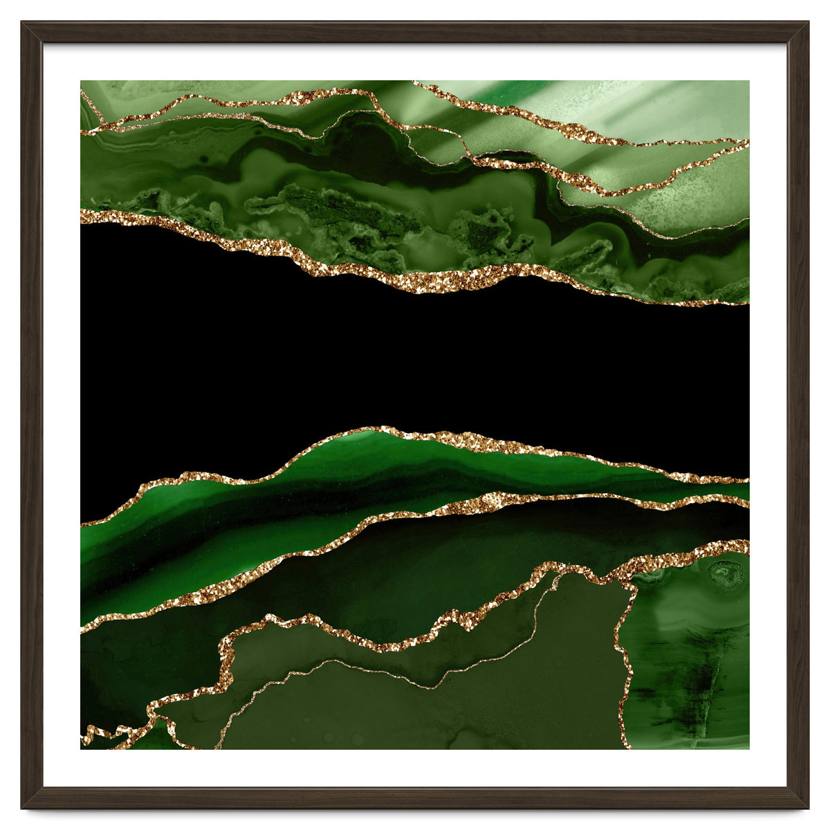 Green & Gold Agate Texture 11