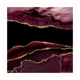 Burgundy & Gold Agate Texture 11 (Print Only) thumbnail