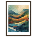 Textured Impasto Mountain Valley Landscape thumbnail
