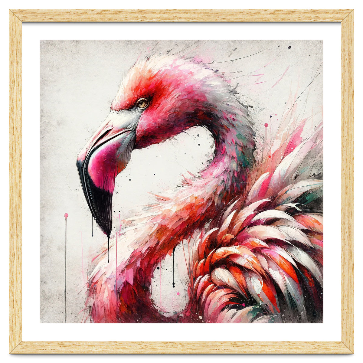 Watercolor Flamingo
