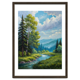 Serene Mountain River Landscape Oil Painting thumbnail