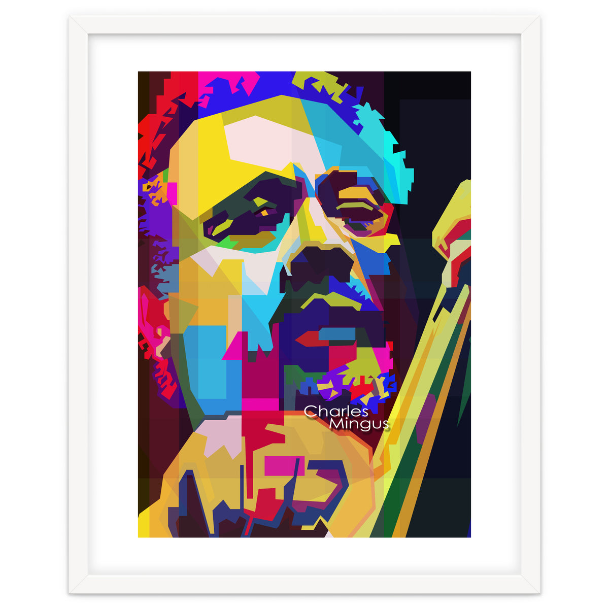 Charles Mingus Classic Jazz Pop Art WPAP