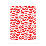 Red Crab Pattern  (Print Only) thumbnail