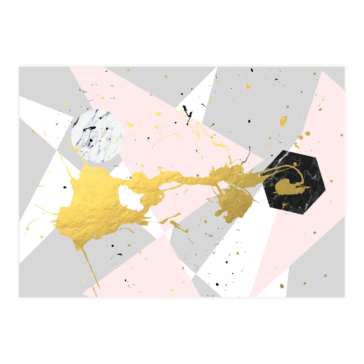 Gold Splatter #society6 #decor #buyart (Print Only)