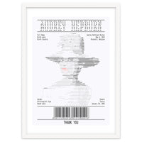 Receipt Art Audrey Hepburn