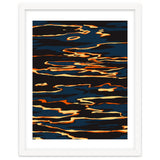 Sunset Reflection, Positivity Hope Growth Optimism Mindset, Nature Marble Dark Ocean thumbnail