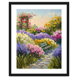 Serene Summer Garden Path Oil Painting thumbnail