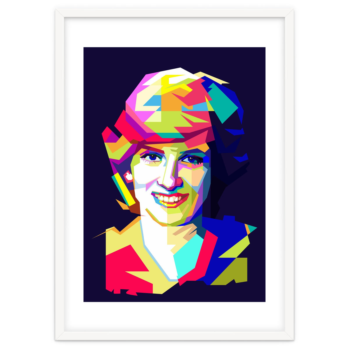 Lady Diana Princes Of Wales Pop Art WPAP