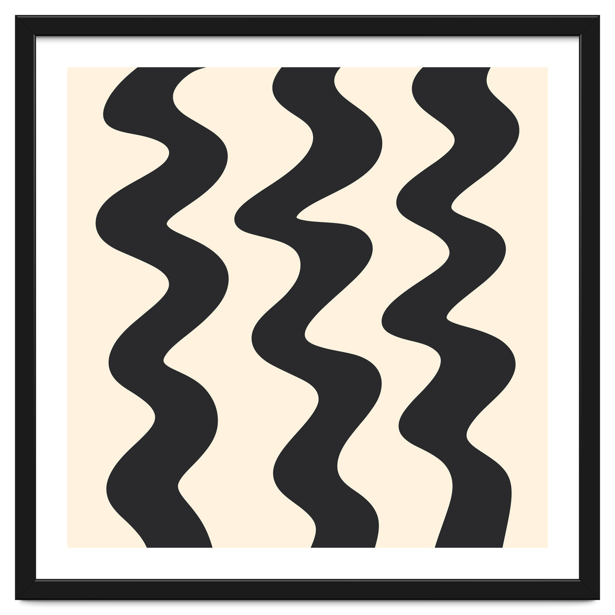 Squiggly Lines - monochrome