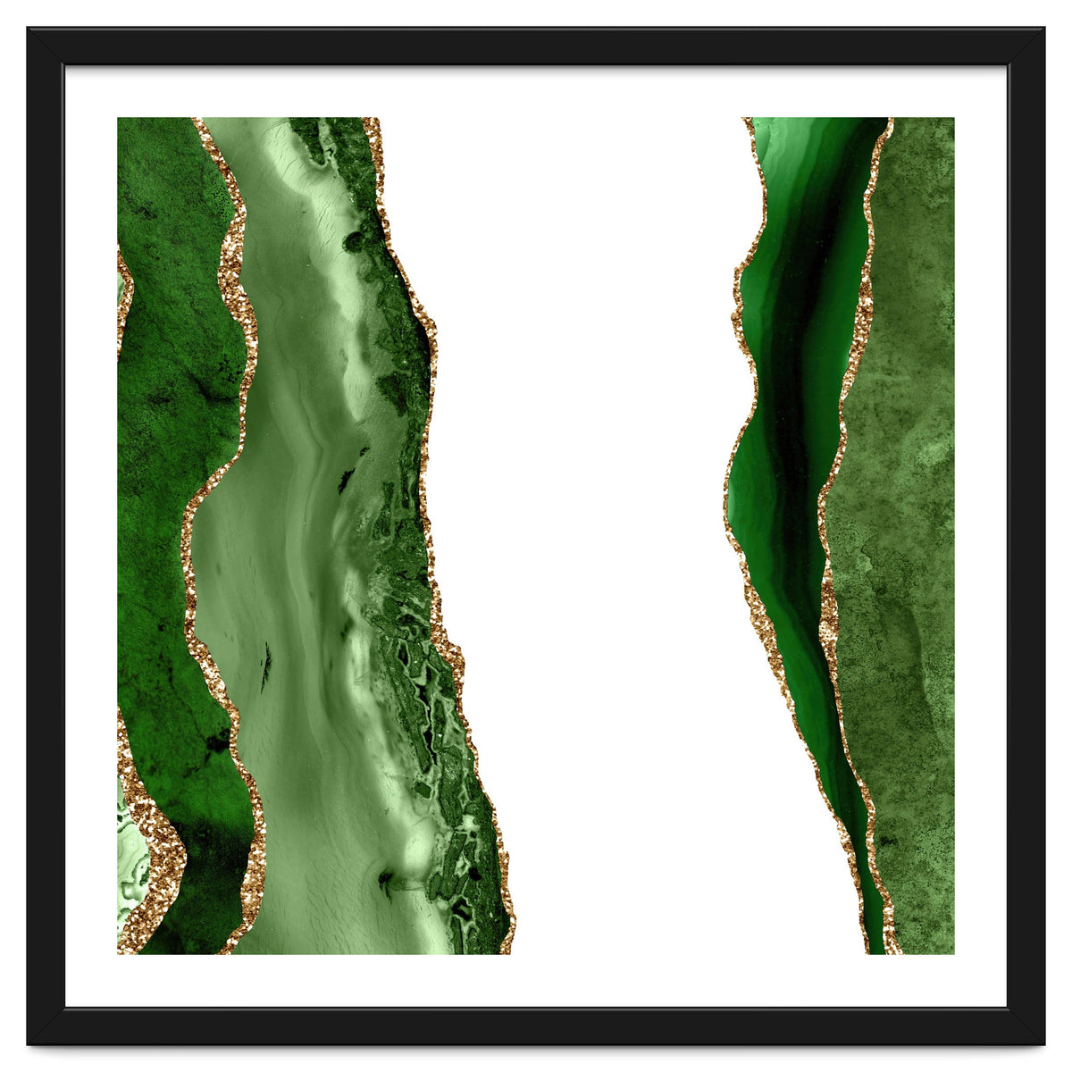 Green & Gold Agate Texture 20