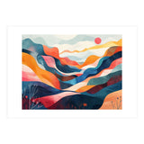 Abstract Mountain Landscape Art (Print Only) thumbnail