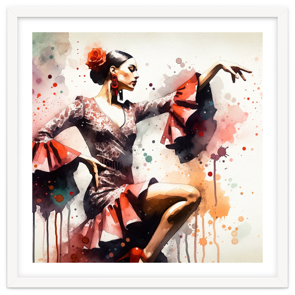 Scarlet Flamenco Side Pose