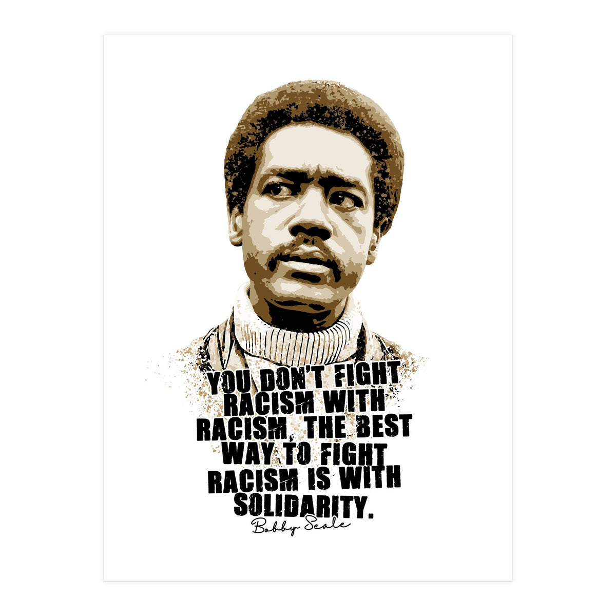 Bunchy Carter American Activist Legend with Quotes (Print Only)