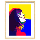 Girl Smoking Pop Art WPAP Style Illustration thumbnail