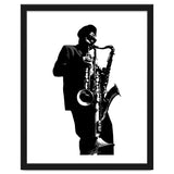Rahsaan Roland Kirk Jazz Music Legend in Grayscale thumbnail