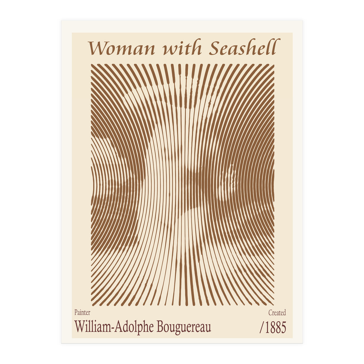 Woman With Seashell – William Adolphe Bouguereau (1885) (Print Only)