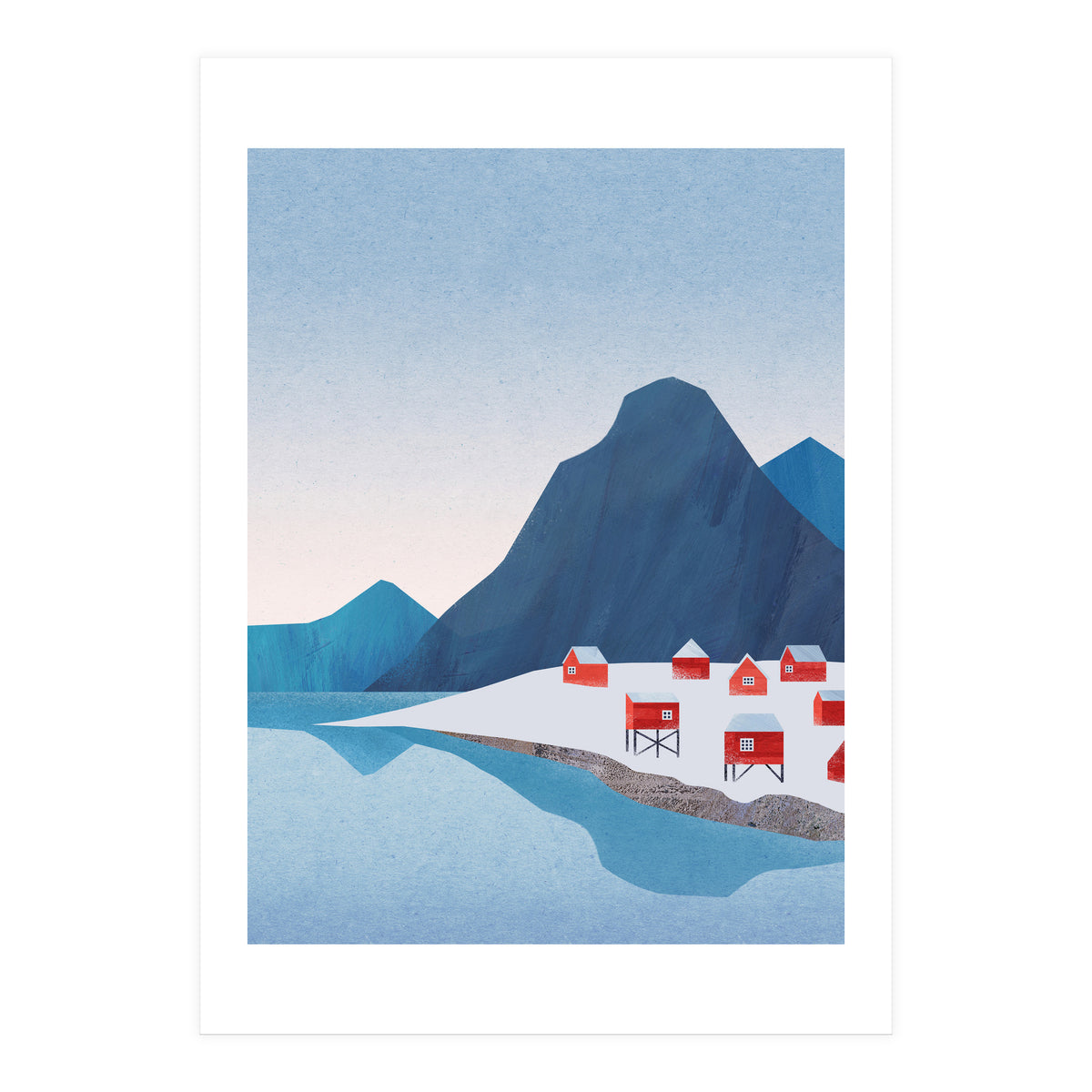Red Houses, Lofoten (Print Only)