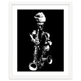 Rahsaan Roland Kirk Jazz Music Legend in Grayscale thumbnail
