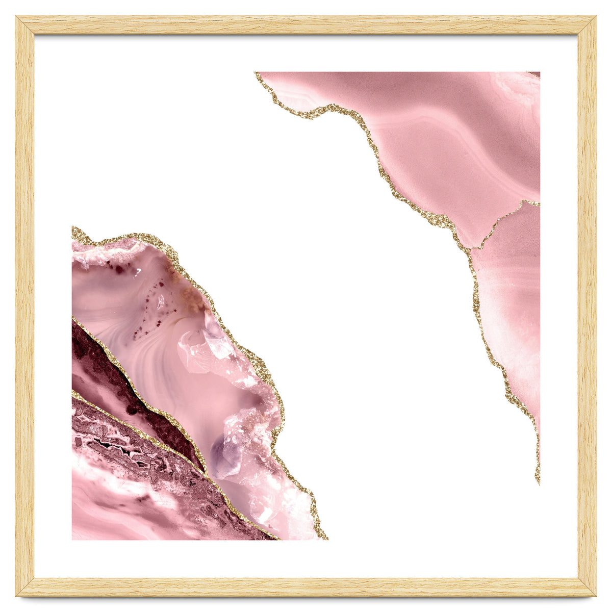 Blush & Gold Agate Texture 06