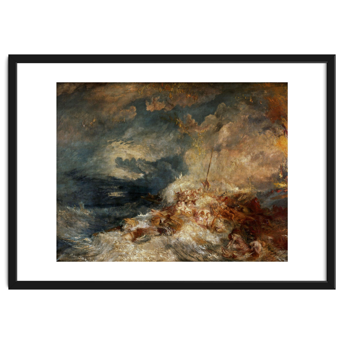 Joseph Mallord William Turner / 'Fire at Sea', c. 1835, Oil on canvas, 171 x 220 cm.