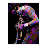 Miles Davis American Jazz Trumpeter Legend Colorful Art (Print Only) thumbnail