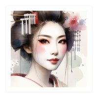 Rose Veil Modern Geisha (Print Only)