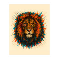 Lion Animal Watercolor (Print Only)