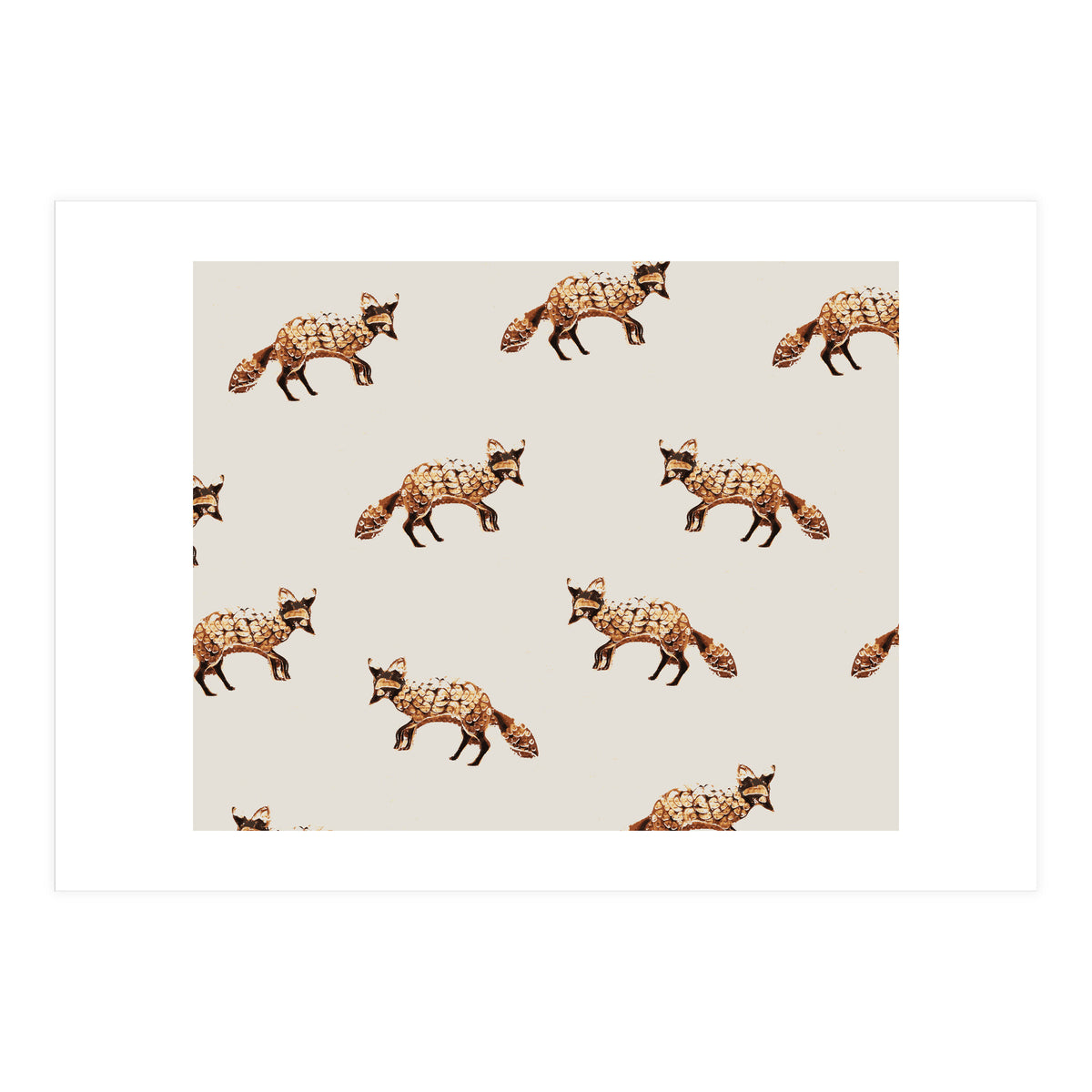 Gold Fox Pattern (Print Only)