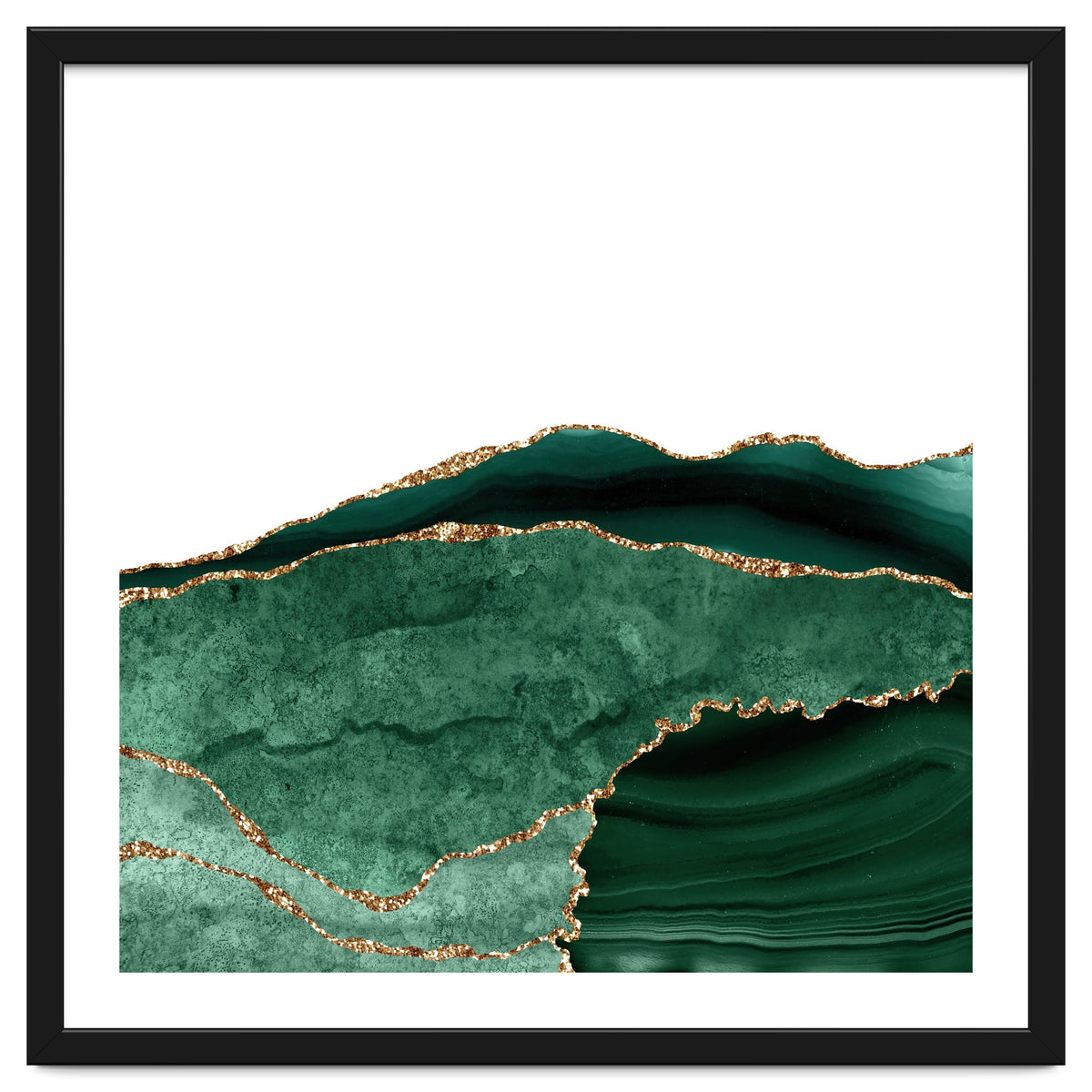 Emerald & Gold Agate Texture 06