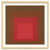 JOSEF ALBERS - HOMAGE TO THE SQUARE, RED, BROWN thumbnail