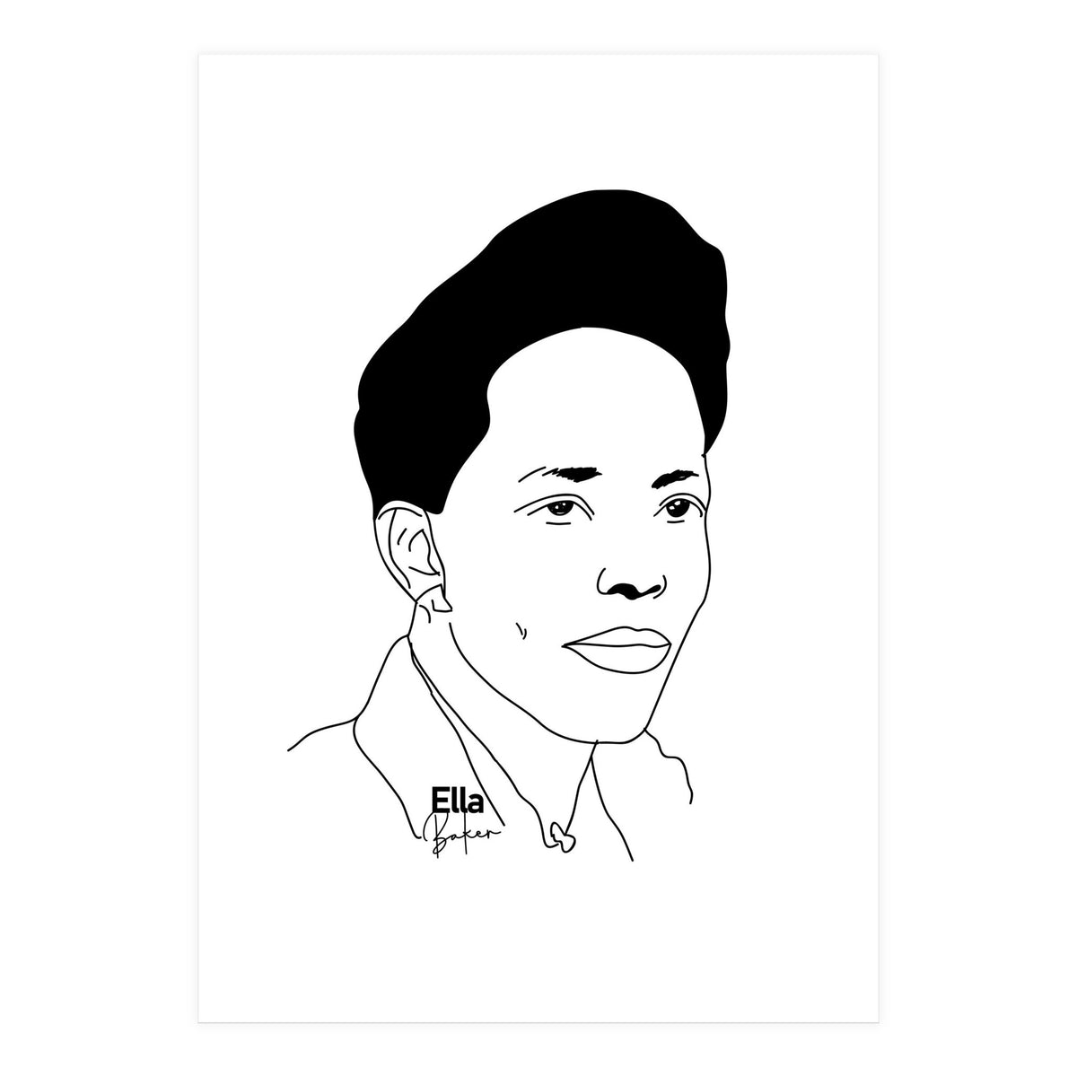 Ella Baker African-American Civil Rights Activist (Print Only)