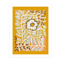 Fern Leaves And Flower Mustard (Print Only)