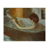 Woman in bath, sponging her leg. Pastel, 1883-84   19.7 x 41 cm. (Print Only) thumbnail