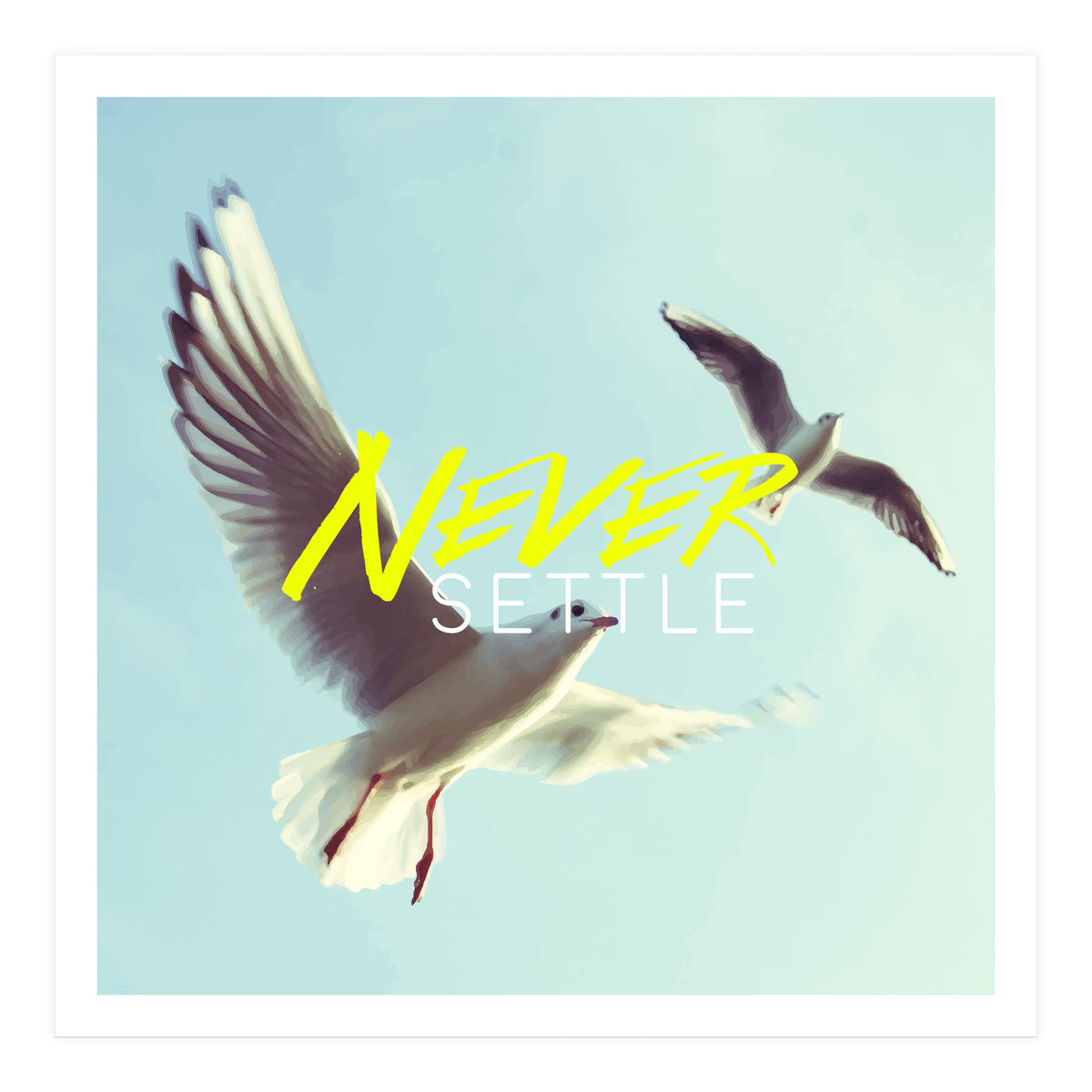 Never Settle (Print Only)