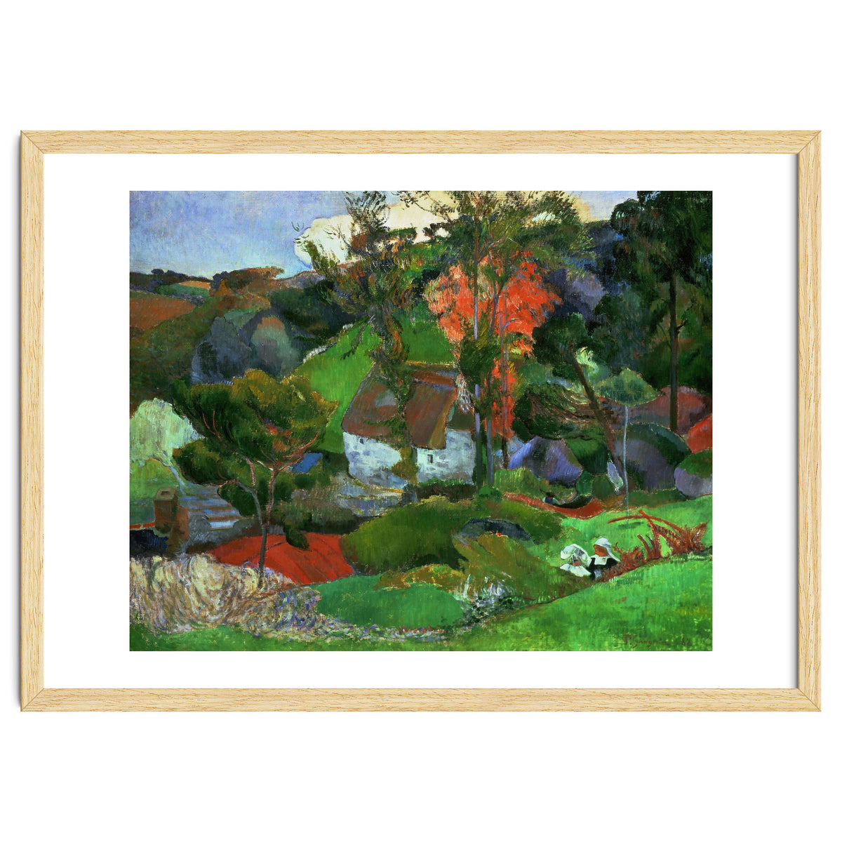 Paul Gauguin / 'Aven running through Pont-Aven', 1888, Oil on canvas.