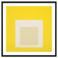 JOSEF ALBERS - HOMAGE TO THE SQUARE YELLOW WHITE