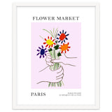Paris Flower Market Picasso Style Art thumbnail