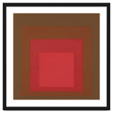 JOSEF ALBERS - HOMAGE TO THE SQUARE, RED, BROWN thumbnail