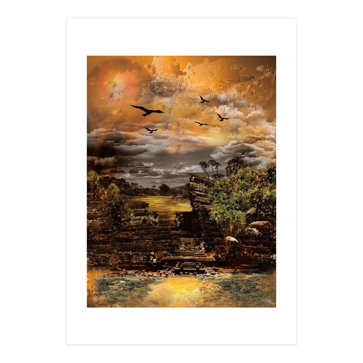 Mysterious Island Pacific Ocean (Print Only)