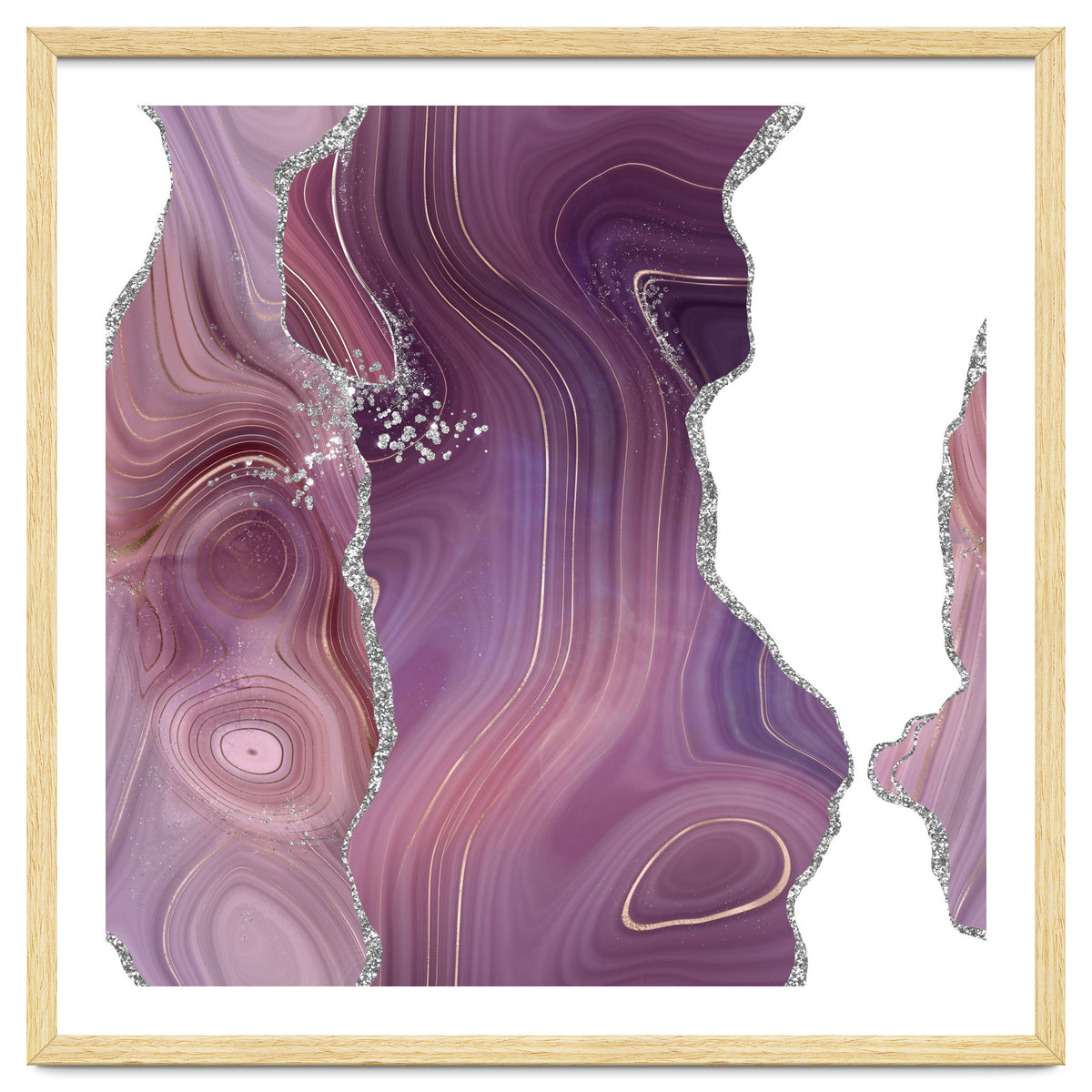 Mauve & Silver Agate Texture 05