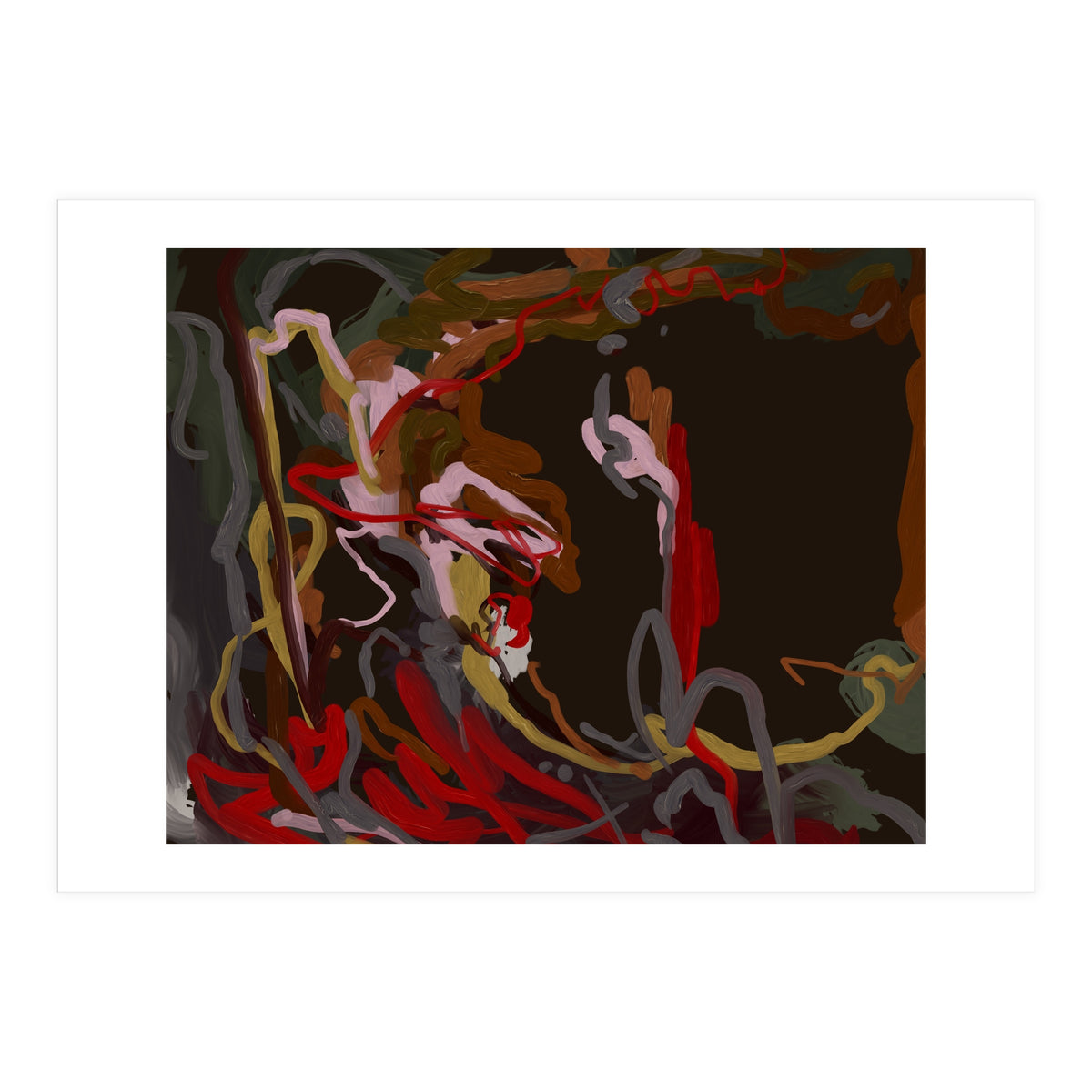 Abstract Fluidity oil painting (Print Only)