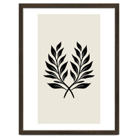 Minimalist Laurel Wreath: Botanical Line Art