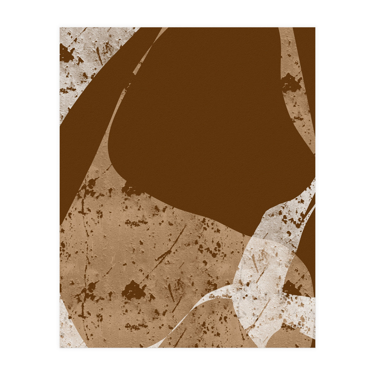 Brown Abstract Minimalist (Print Only)
