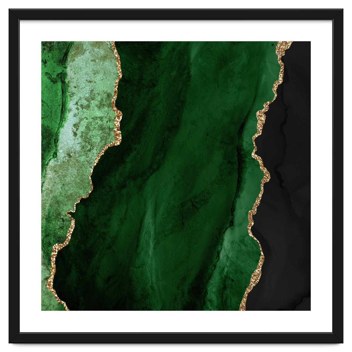 Green & Gold Agate Texture 01