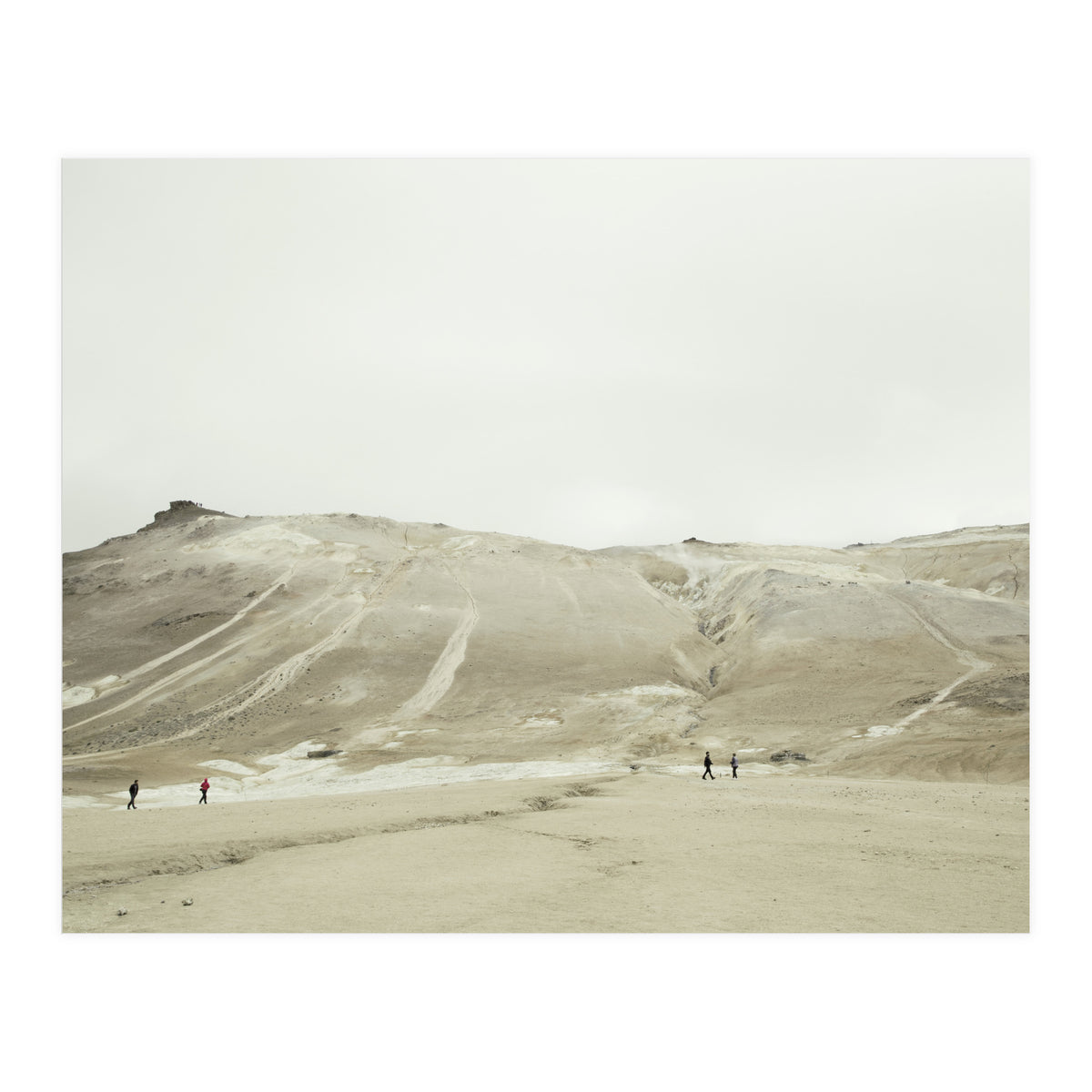 Tourists at volcano - Iceland (Print Only)