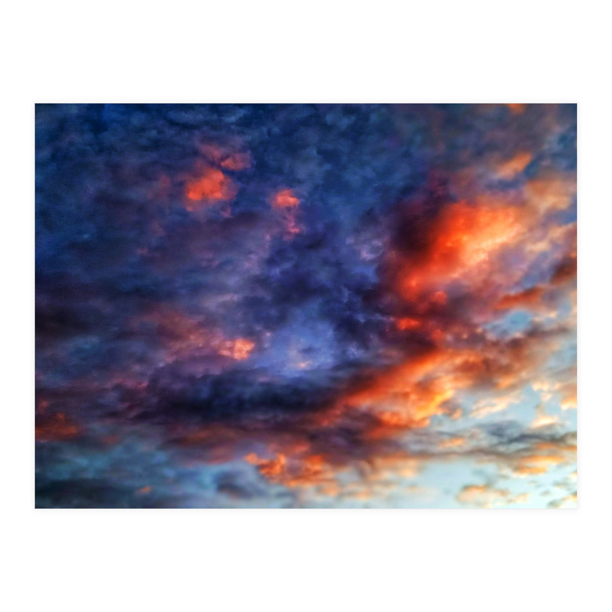 Cloudy sky at sunset  (Print Only)