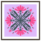 Magenta mandala flowers thumbnail
