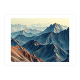 Hyper-Realistic Mountain Range Landscape Art (Print Only) thumbnail