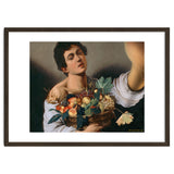 Boy With A Basket Of Fruit - Caravaggio - Selfie thumbnail